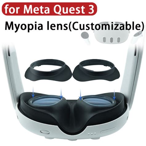 Customizable For Meta Quest 3 Prescription Lenses Anti Blue Myopia Lens