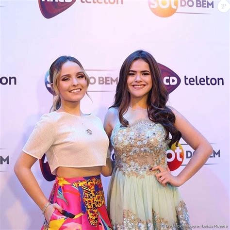 Larissa Manoela E Maisa - Larissa Manoela e Maisa Silva posam juntas no Teleton 2017 e fãs vibram ...