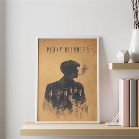 P Ster De Peaky Blinders Tommy Shelby Silueta Minimalista Etsy Espa A