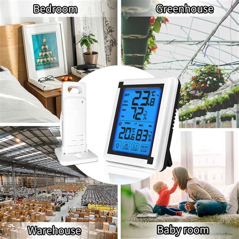 Digitale Draadloze Hygrometer Indoor Outdoor Therm Grandado