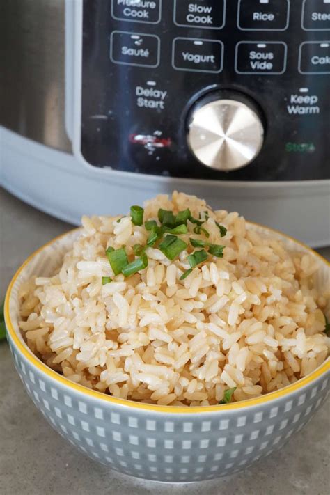 Instant Pot Brown Rice Perfectly Cooked A Pressure Cooker Kitchen