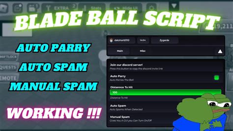 Blade Ball Script Auto Parry Auto Spam Manual Spam Best Blade