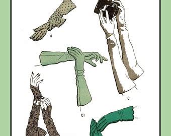 Opera Gloves Sewing Pattern Pdf Etsy UK