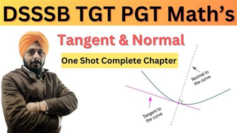 Dsssb Tgt Pgt Tangent Normal Complete Topic By Dr Maninder Singh