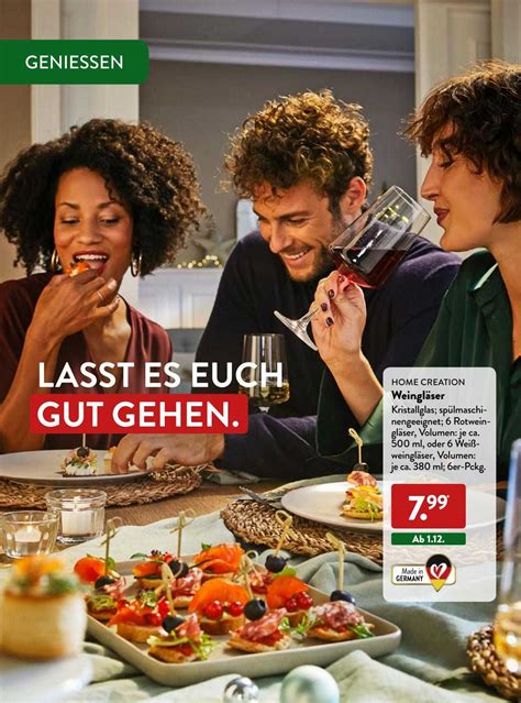 Home Creation Weingläser Angebot bei ALDI Nord 1Prospekte de