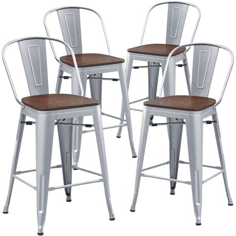 Amazon Aklaus Metal Bar Stools Set Of Inch Barstools Counter