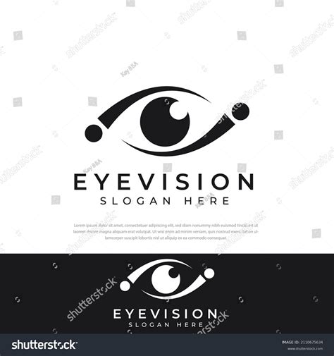 Black Letter Eye Logo Template Symbol Stock Vector (Royalty Free) 2110675634 | Shutterstock