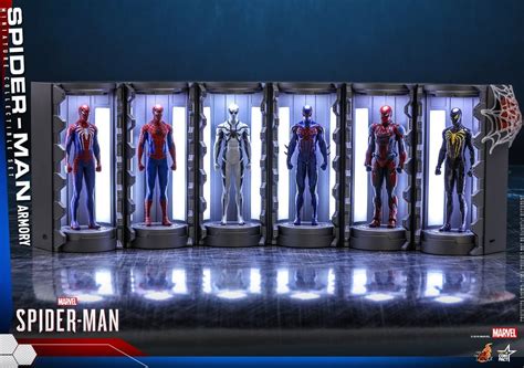 Hot Toys Marvel Spider Man Armory Miniature Collectibles Figures