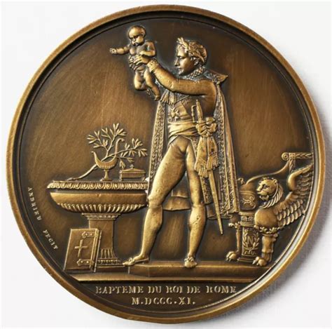 GROSSE BRONZE MEDAILLE 140 g Napoleon Bonaparte Frankreich Nachprägung