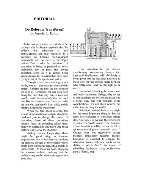 Editorial Article Sample for Journalism Course (JRN 101) - Studocu