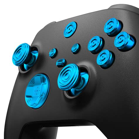 eXtremeRate 11 in 1 Custom Blue Metal Buttons for Xbox Series X/S Cont ...