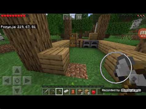 Minecraft Pocket Edition Pierwszy Domek Odc Youtube