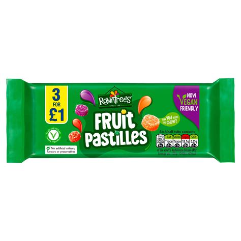 Rowntrees Fruit Pastilles Vegan Friendly Sweets Multipack 428g 3 Pack