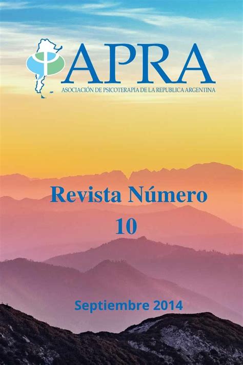 Revista Nro 10 Septiembre 2014 Apra