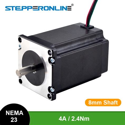 STEPPERONLINE Motor Paso A Paso Nema 23 Fresadora De Grabado CNC 2 4