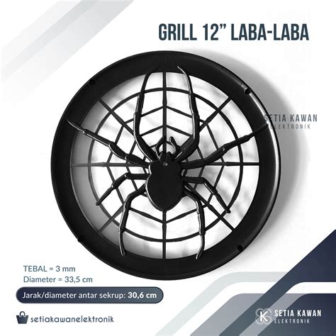 Ram Grill Speaker Laba Laba 12 Plastik Tutup Pelindung Box Salon