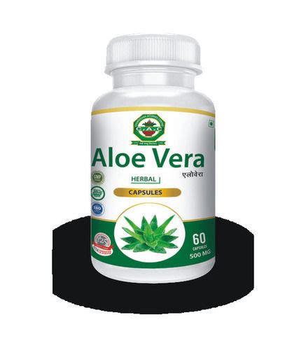 500 Mg Aloe Vera Capsules 60 Capsules Packed In Bottle At Best Price