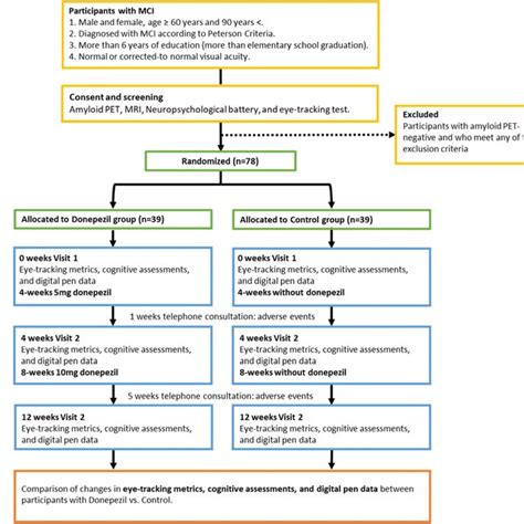 Flowchart Of The Cog Eye Study Mci Mild Cognitive Impairment Pet