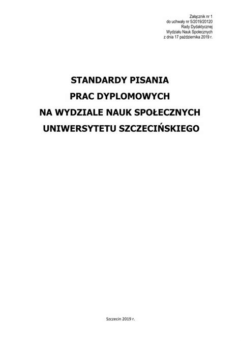 Pdf Standardy Pisania Prac Dyplomowych Na Wydziale Dokumen Tips