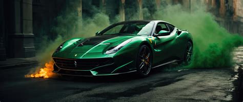 X Green Ferrari Pista Wallpaper X Resolution Hd K