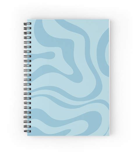 Retro Modern Liquid Swirl Abstract Pattern Square In Light Aqua Blue