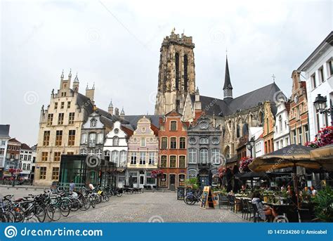 The St Rumbold S Cathedral In The Historical City Center In Mechelen