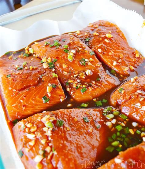 Asian Marinated Salmon Flavor From Scratch