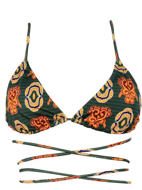 Rock Club BP 2246 Bikini Τριγωνάκι Floral Χακί Skroutz gr