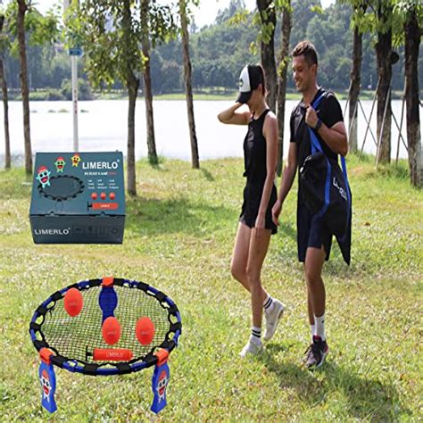 Limerlo Spike Game Set Beach Ball Game Set Fully Foldable Outdoor