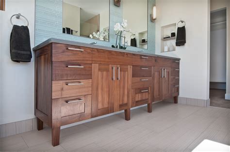 Walnut Vanity Transitional Bathroom Denver By Marc Hunter