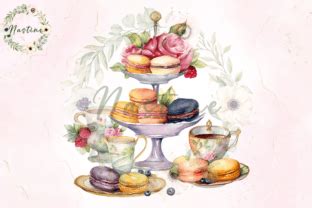 Watercolor High Tea Clipart Graphic By Nastine Creative Fabrica