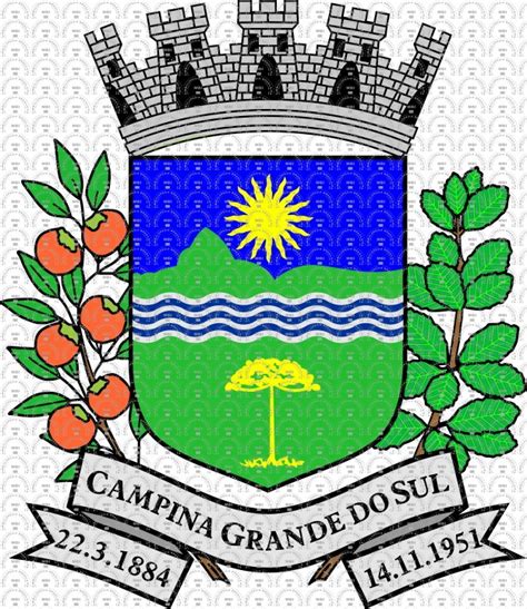 Brasão e Bandeira do Município de Campina Grande do Sul PR mbi br