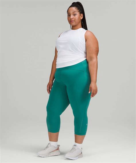 Lululemon Swift Speed High Rise Crop Teal Lagoon Lulu Fanatics