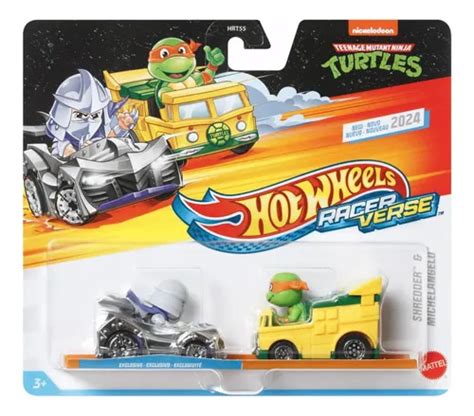 Hot Wheels Racerverse Michelangelo E Sheredder Hrt Parcelamento Sem