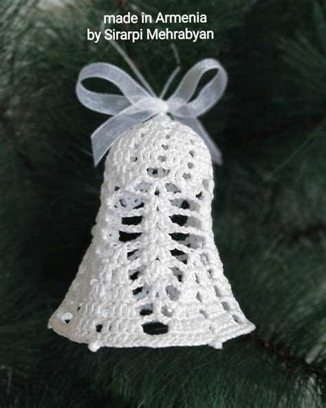 Crochet Bell Pattern Pdf Christmas Ornament New Year T Etsy