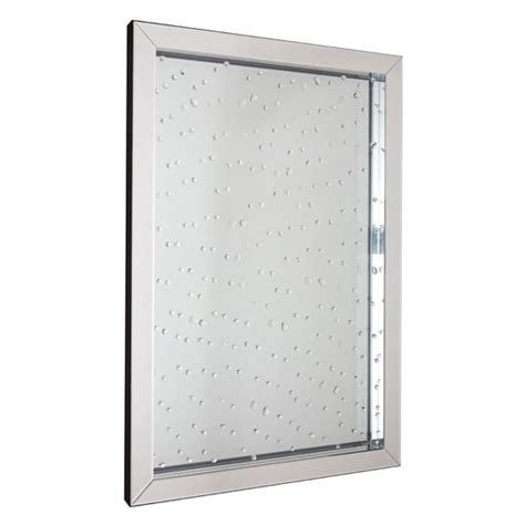 Witoka Bevelled Edge Wall Mirror In Silver Furniture In Fashion