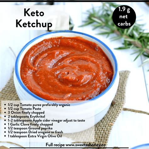 Sugar Free Ketchup Homemade Keto Ketchup Sweet As Honey