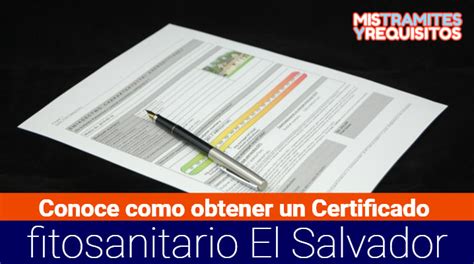 Que Es El Certificado Fitosanitario