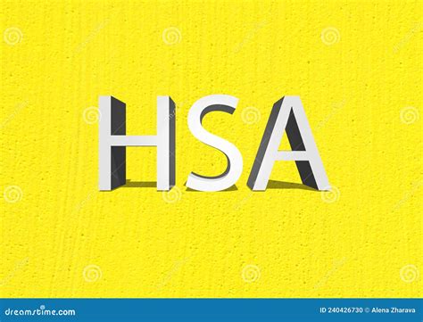 S Mbolo De Hsa Cuenta De Ahorro De Salud De Word Hsa Fondo Amarillo