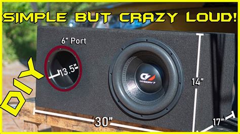 Diy Simple But Crazy Loud Subwoofer Box Xmax 500 Youtube