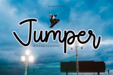 Jumper Font By Asmunin78 Creative Fabrica