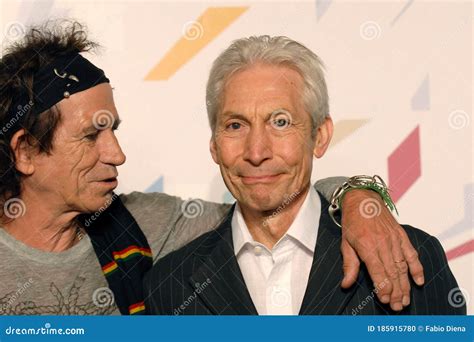 Rolling Stones Charlie Watts And Keith Richards Editorial Image