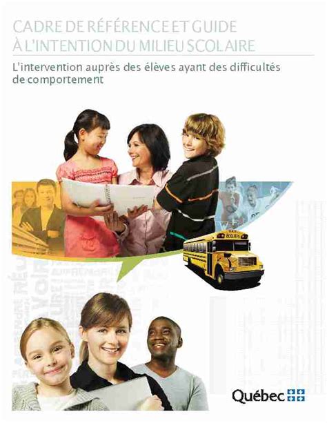 Cadre De R F Rence Et Guide Lintervention Aupr S Des L Ves Pdf