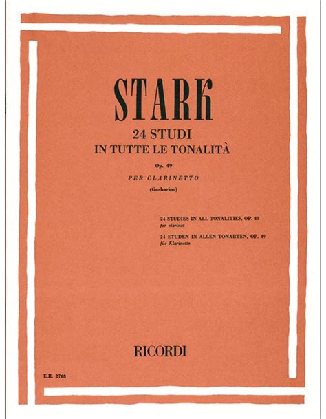 24 STUDI IN TUTTE LE TONALITA OPUS 49 STARK Santarpinosrl