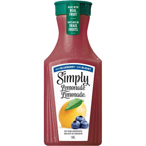 Simply Lemonade With Blueberry 1 54L Walmart Canada