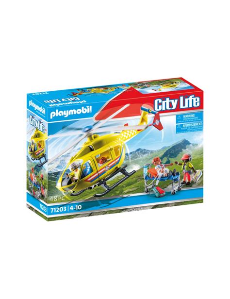 Playmobil 71203 Hélicoptère de secours Ville Métiers City