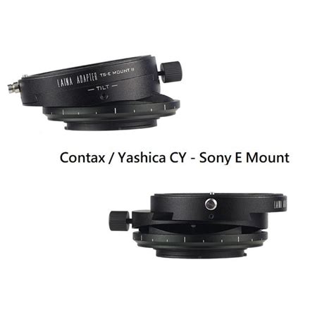 Laina Contax Yashica Cy Zeiss Lens To Sony E Mount Adaptor Tilt And Shift 移軸 平移金屬接環 攝影器材