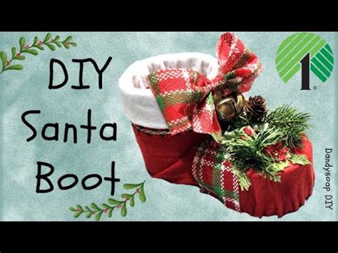 Dollar Tree DIY Santa Boot Christma Decor Repurpose 2 Liter Plastic