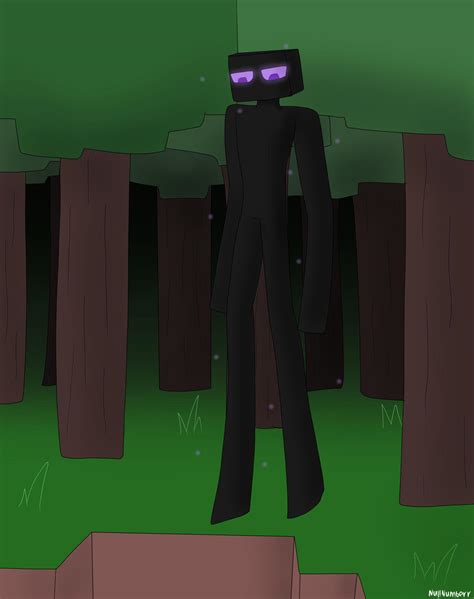 Enderman Chilling By Nullzephyr On Deviantart