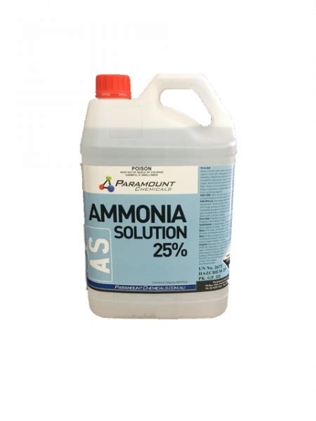 Buy Ammonia Solution Online Paramount Chemicals Melbourne Victoria